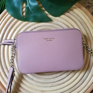 Kate Spade double zip Small Crossbody dusty peony